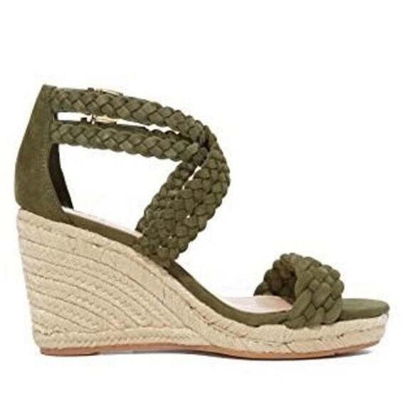 Tory Burch Bailey Wedge Sandal Size 9.5 - Picture 3 of 11